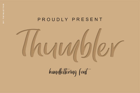 Thumbler Font twinletter 
