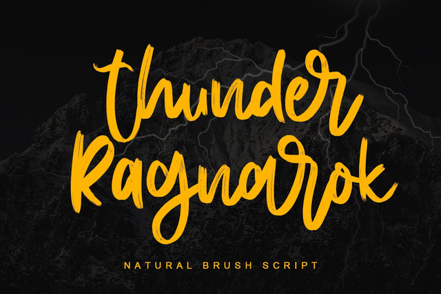 Thunder Ragnarok Font Letterara 