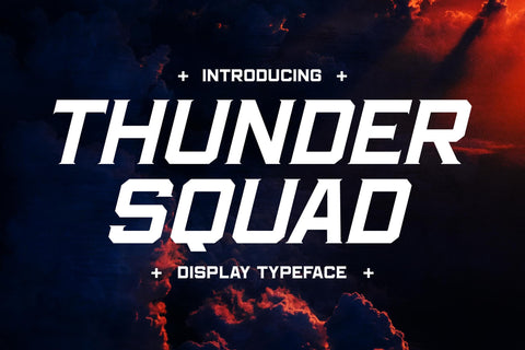 THUNDER SQUAD Typeface Font Storytype Studio 