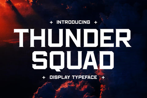 THUNDER SQUAD Typeface Font Storytype Studio 