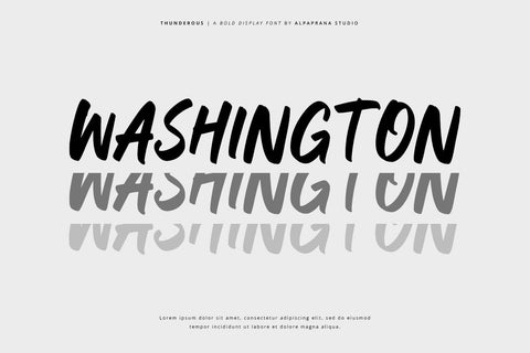 Thunderous - Bold Display Font Font Alpaprana Studio 