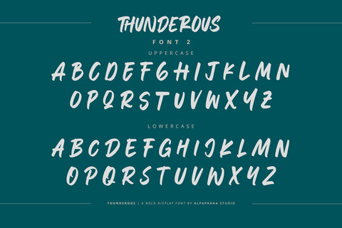 Thunderous - Bold Display Font Font Alpaprana Studio 