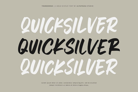 Thunderous - Bold Display Font Font Alpaprana Studio 