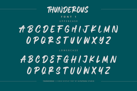 Thunderous - Bold Display Font Font Alpaprana Studio 