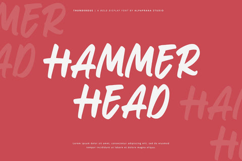 Thunderous - Bold Display Font Font Alpaprana Studio 