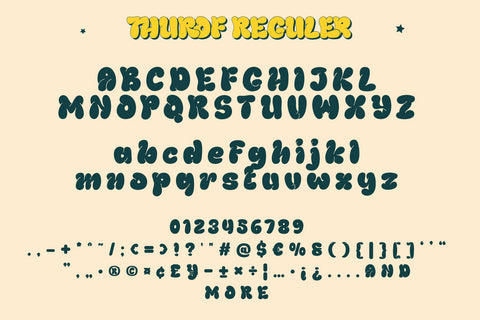 Thurof - Bubble Font Font twinletter 