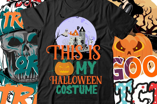 Thus is My Halloween Costume T-Shirt Design SVG BlackCatsMedia 