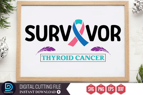 Thyroid Cancer SVG Bundle SVG DESIGNISTIC 