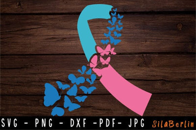 Thyroid Ribbon SVG, Thyroid Cancer SVG, Butterfly Thyroid cancer svg, Thyroid Cancer png, Awareness Ribbon, svg file to use for Cricut SVG SilaBerlin 