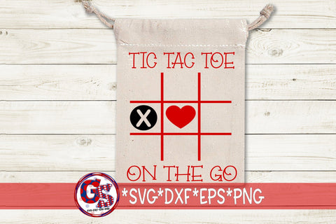 Tic Tac Toe Bundle for Valentine's Day Bags SVG DXF EPS PNG-Teacher Valentine's Day SVG Greedy Stitches 