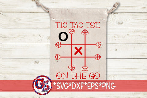 Tic Tac Toe Bundle for Valentine's Day Bags SVG DXF EPS PNG-Teacher Valentine's Day SVG Greedy Stitches 