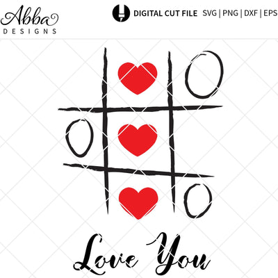 Tic Tac Toe SVG Abba Designs 