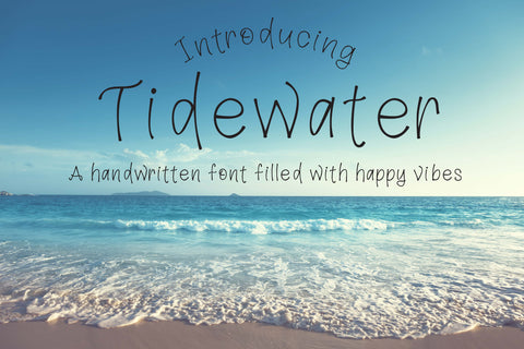 Tidewater Handlettered Font | 439 Characters! | Multi Lingual Support and Greek / Coptic Alphabet Font Maple & Olive Designs 