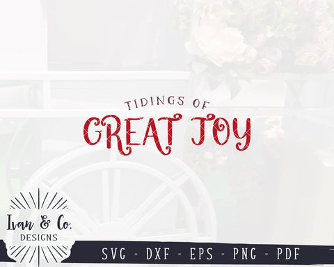 Tidings of Great Joy SVG Files | Christian Christmas SVG | Farmhouse SVG | Commercial Use | Cricut | Silhouette | Digital Cut Files (1099027237) SVG Ivan & Co. Designs 