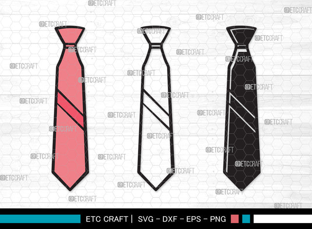 Tie Clipart SVG, Necktie Svg, Tuxedo Tie Svg, Men's Neckties Svg, Neck Tie Svg, Wedding Tie Svg, Suit Tie Svg, Tie Clipart SVG ETC Craft 