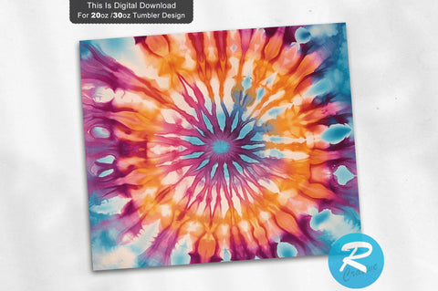 Tie Dye 20 oz / 30 oz Tumbler PNG Sublimation Regulrcrative 