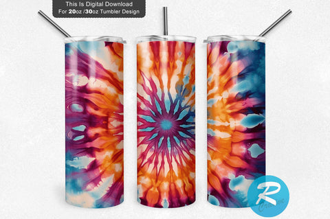 Tie Dye 20 oz / 30 oz Tumbler PNG Sublimation Regulrcrative 