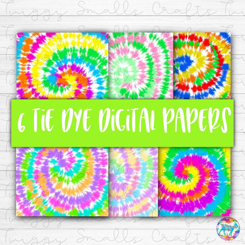 Tie Dye Digital Pattern Papers Digital Pattern Twiggy Smalls Crafts 