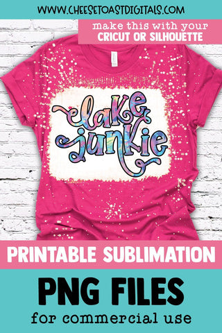 Tie Dye Lake Sublimation PNG File | Lake Junkie Sublimation Cheese Toast Digitals 