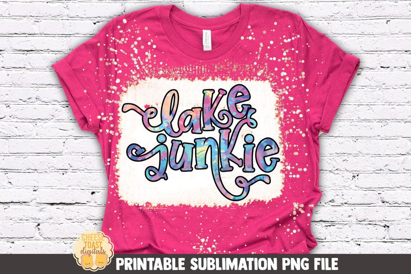 Tie Dye Lake Sublimation PNG File | Lake Junkie Sublimation Cheese Toast Digitals 