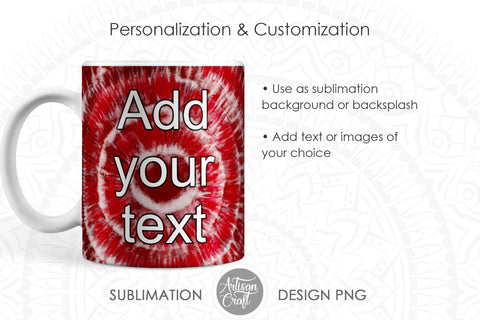 Tie Dye Mug, 11 oz mug template, mug sublimation template SVG Artisan Craft SVG 
