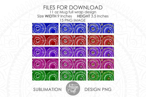 Tie Dye Mug, 11 oz mug template, mug sublimation template SVG Artisan Craft SVG 