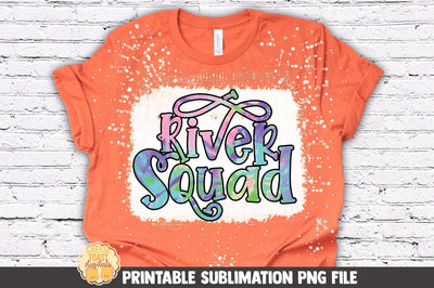 Tie Dye River Sublimation PNG File | River Squad Sublimation Cheese Toast Digitals 