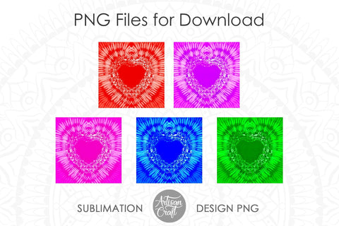 Tie dye sublimation backgrounds, Tie dye heart SVG Artisan Craft SVG 