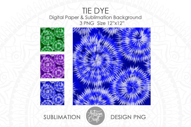 Tie dye sublimation PNG SVG Artisan Craft SVG 