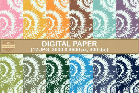 Tie Dye Texture Digital Paper Backgrounds Digital Pattern SineDigitalDesign 