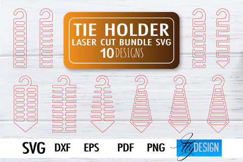 Tie Holder Laser Cut SVG | Outfit SVG Design | CNC Files SVG Fly Design 