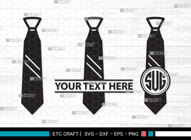 Tie Monogram SVG, Necktie Svg, Tuxedo Tie Svg, Men's Neckties Svg, Neck Tie Svg, Wedding Tie Svg, Suit Tie Svg, Tie Monogram SVG ETC Craft 