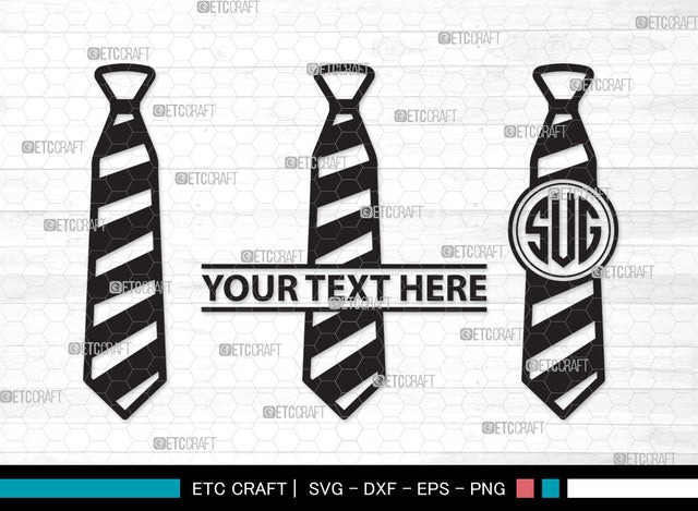 Tie Monogram SVG, Necktie Svg, Tuxedo Tie Svg, Men's Neckties Svg, Neck Tie Svg, Wedding Tie Svg, Suit Tie Svg, Tie Monogram SVG ETC Craft 