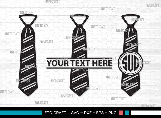 Tie Monogram SVG, Necktie Svg, Tuxedo Tie Svg, Men's Neckties Svg, Neck Tie Svg, Wedding Tie Svg, Suit Tie Svg, Tie Monogram SVG ETC Craft 