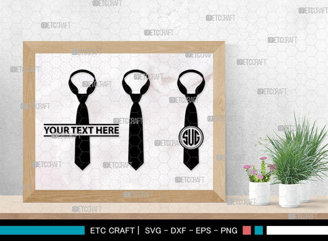 Tie Monogram, Tie Silhouette, Tie SVG, Necktie Svg, Mens Shirt Tie Svg, Fashion Svg, SB00217 SVG ETC Craft 