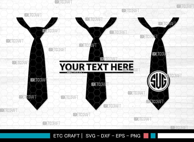 Tie Monogram, Tie Silhouette, Tie SVG, Necktie Svg, Mens Shirt Tie Svg, Fashion Svg, SB00217 SVG ETC Craft 
