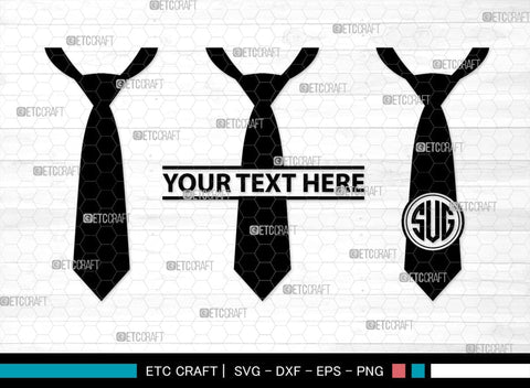 Tie Monogram, Tie Silhouette, Tie SVG, Necktie Svg, Mens Shirt Tie Svg, Fashion Svg, SB00217 SVG ETC Craft 