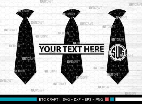 Tie Monogram, Tie Silhouette, Tie SVG, Necktie Svg, Mens Shirt Tie Svg, Fashion Svg, SB00217 SVG ETC Craft 