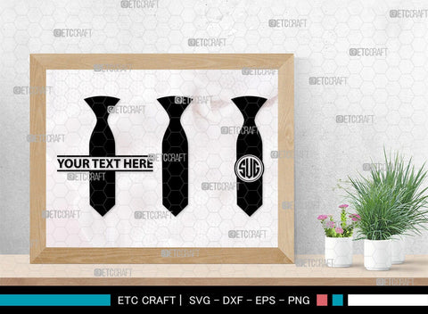Tie Monogram, Tie Silhouette, Tie SVG, Necktie Svg, Mens Shirt Tie Svg, Fashion Svg, SB00217 SVG ETC Craft 