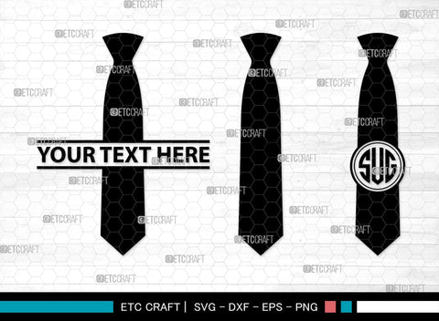Tie Monogram, Tie Silhouette, Tie SVG, Necktie Svg, Mens Shirt Tie Svg, Fashion Svg, SB00217 SVG ETC Craft 