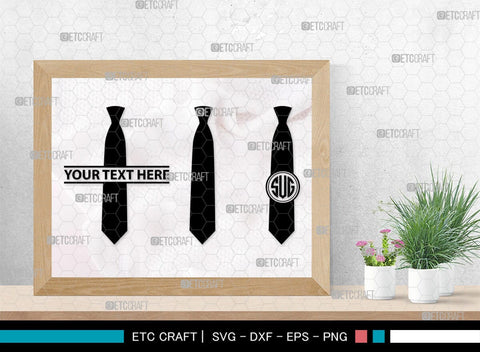 Tie Monogram, Tie Silhouette, Tie SVG, Necktie Svg, Mens Shirt Tie Svg, Fashion Svg, SB00217 SVG ETC Craft 