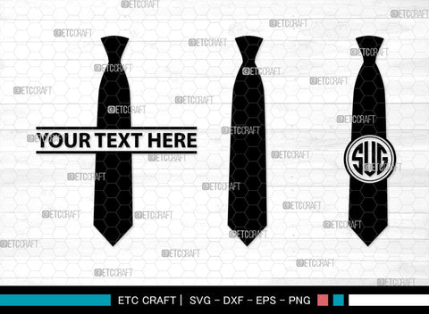 Tie Monogram, Tie Silhouette, Tie SVG, Necktie Svg, Mens Shirt Tie Svg, Fashion Svg, SB00217 SVG ETC Craft 