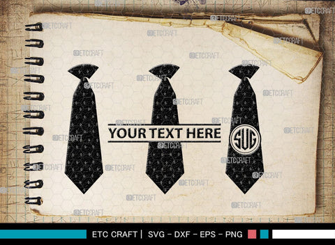 Tie Monogram, Tie Silhouette, Tie SVG, Necktie Svg, Mens Shirt Tie Svg, Fashion Svg, SB00217 SVG ETC Craft 