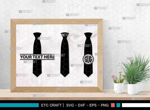 Tie Monogram, Tie Silhouette, Tie SVG, Necktie Svg, Mens Shirt Tie Svg, Fashion Svg, SB00217 SVG ETC Craft 