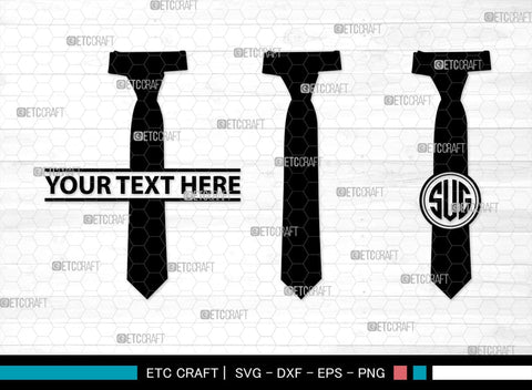 Tie Monogram, Tie Silhouette, Tie SVG, Necktie Svg, Mens Shirt Tie Svg, Fashion Svg, SB00217 SVG ETC Craft 