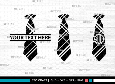 Tie Monogram, Tie Silhouette, Tie SVG, Necktie Svg, Mens Shirt Tie Svg, Fashion Svg, SB00217 SVG ETC Craft 