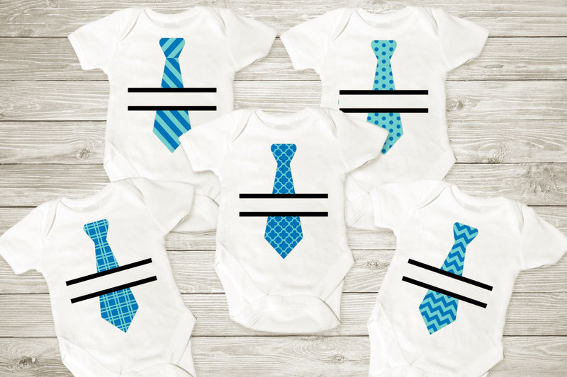 Tie Split with Optional Patterns SVG SVG Designed by Geeks 