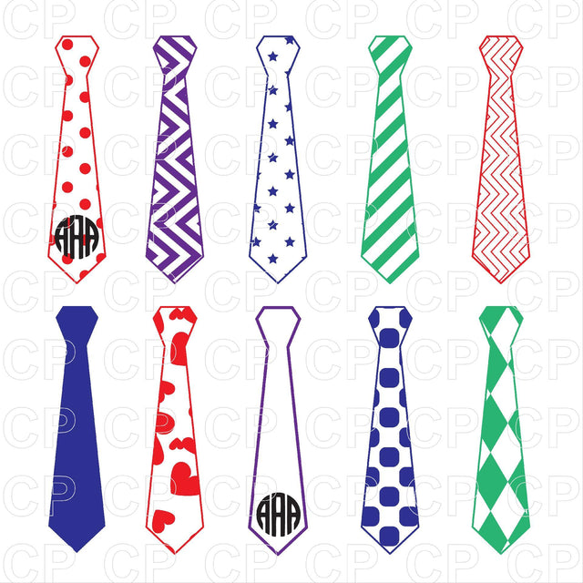 Tie SVG Bundle SVG cutperfectstudio