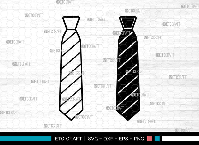 Tie SVG, Necktie Svg, Tuxedo Tie Svg, Men's Neckties Svg, Tie Svg SVG ETC Craft 