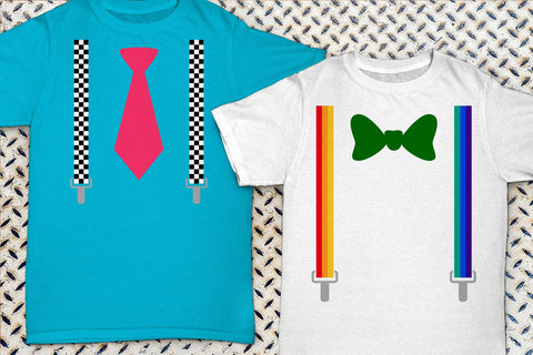 Ties and Fancy Suspenders Set SVG Designed by Geeks 